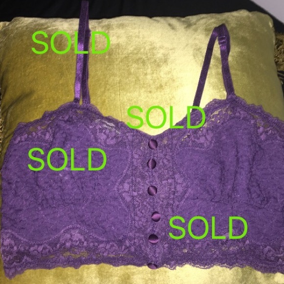 Free People Tops - Free People Purple Lace Bralet